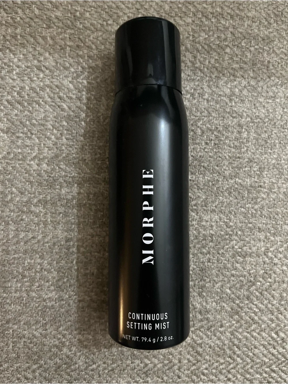 Morphe Continuous Setting Mist – Black Bottle with White Logo 2.8 Oz size